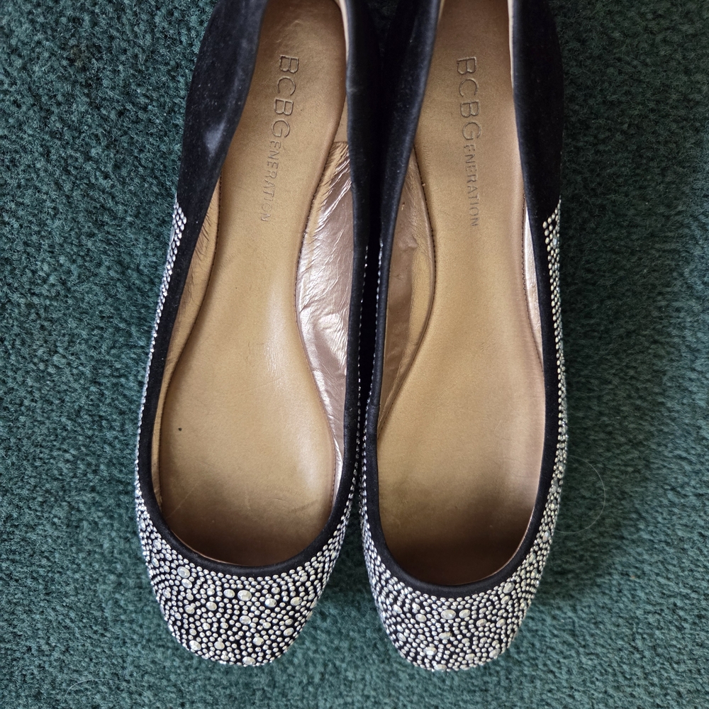 BCBG Black and Silver Women's Shoes